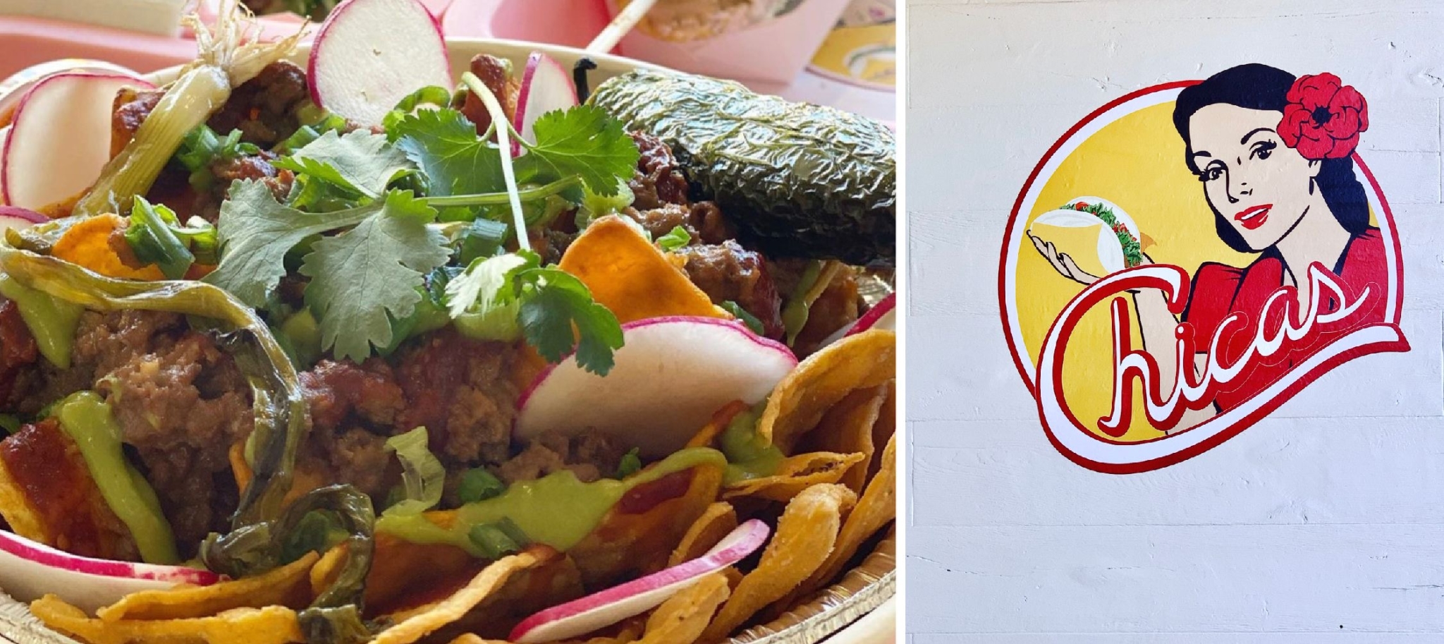 Chicas Tacos Bold Yet Balanced, Wrapped in Love hoopLA