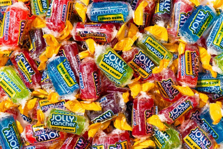 An image of Jolly Rancher candy.