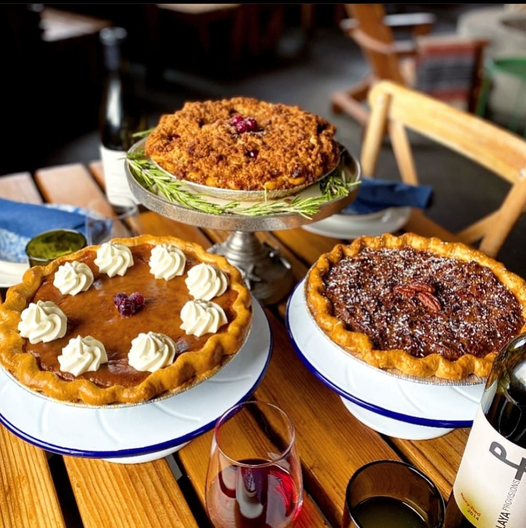 For the holiday, dine at Playa Provisions and enjoy a tasty Thanksgiving meal, including a slice of yummy pie!