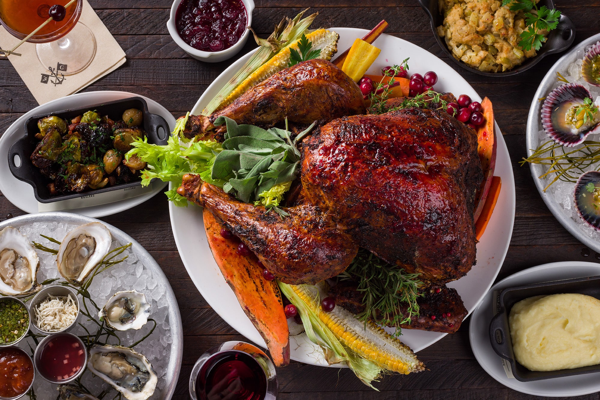 Water Grill is offering a 3-course, pre-fixe menu full of elevated versions of traditional holiday offerings.