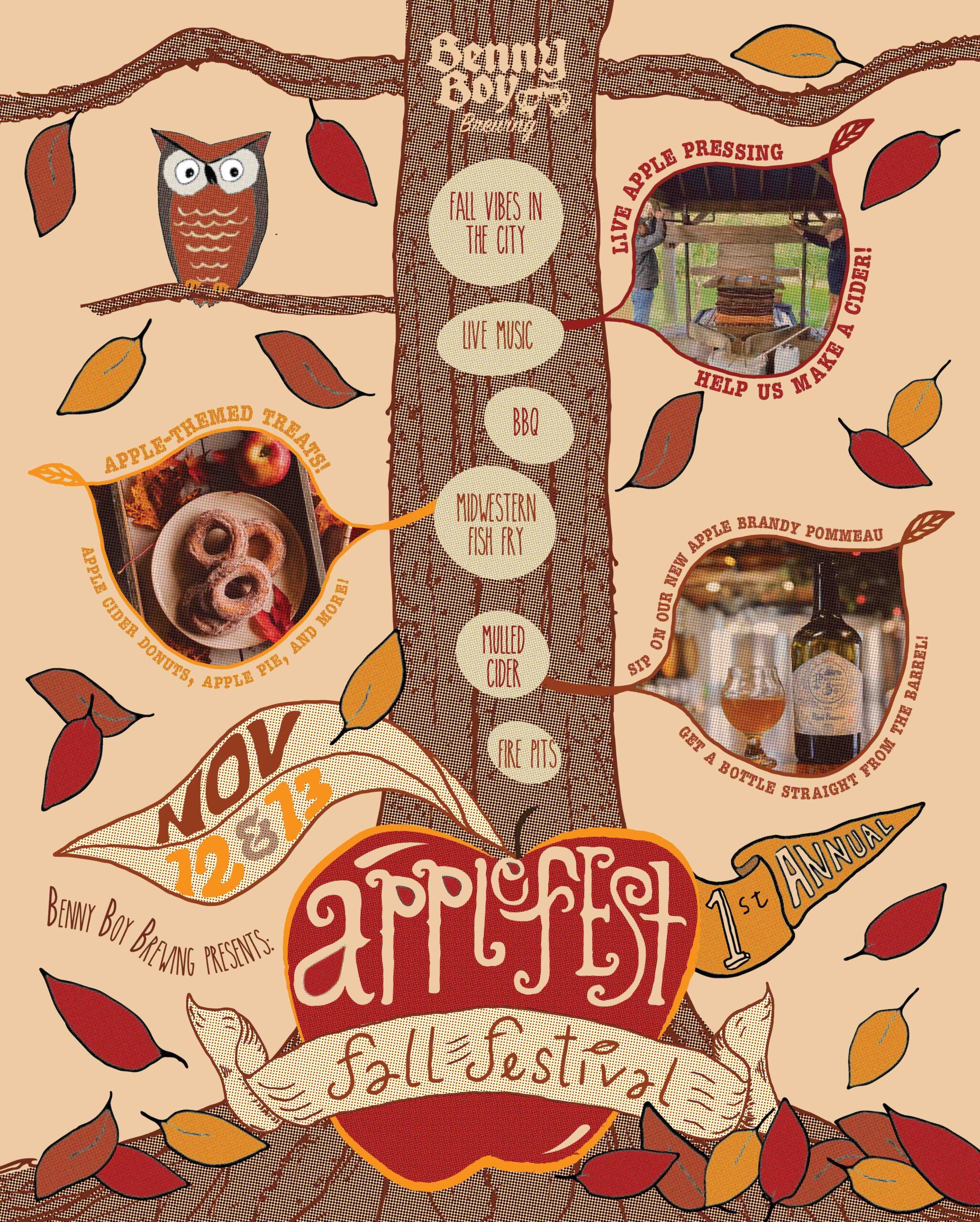 This weekend Benny Boy Brewing is hosting an AppleFest Fall Festival in honor of apples and autumn in the city.