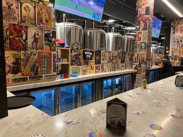 Beer lovers can choose from 33 rotating beers on tap from around the globe, and Native Son's own brewed craft beer! Photo Credit: Native Son Bar DTLA.