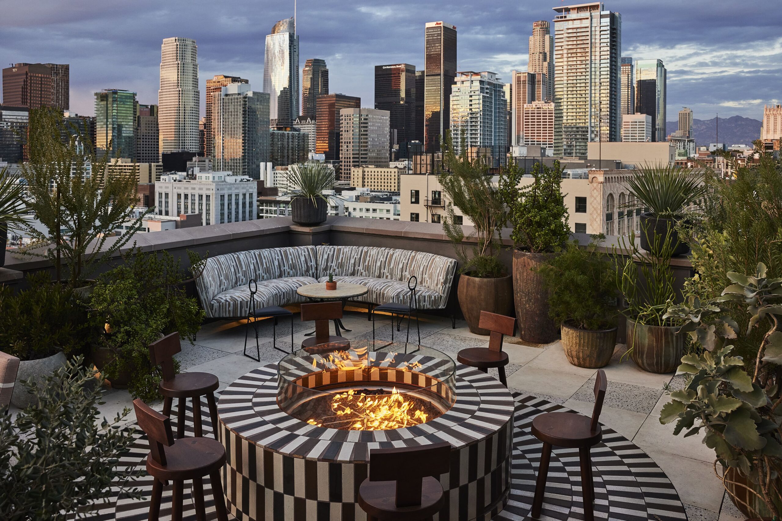 Cara Cara's DTLA panoramic rooftop experience is fabulous, and the perfect place to welcome the New Year. Photo Credit: The Ingalls