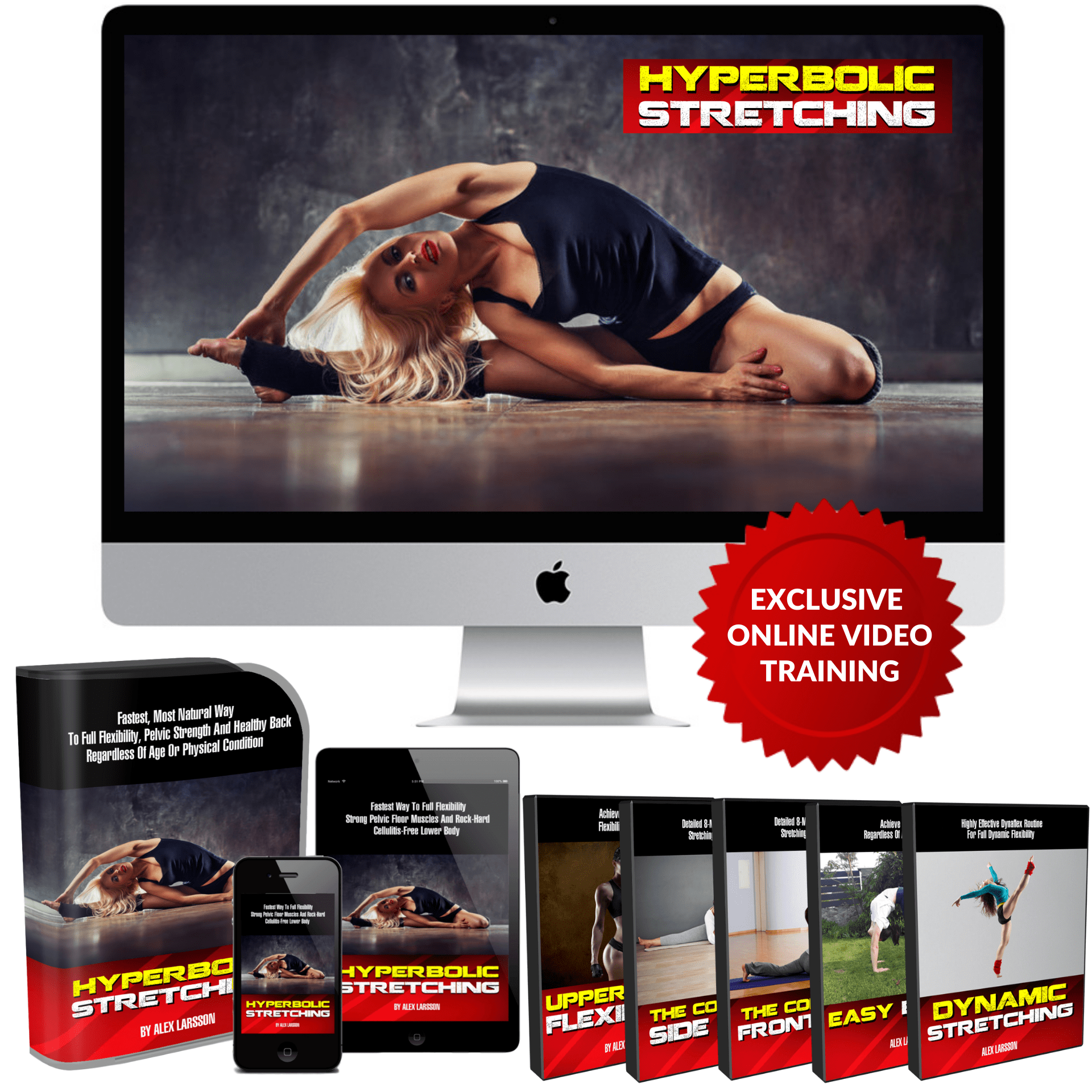 Hyperbolic Stretching is an online program that takes a science-based approach on how to do full splits, unlock hips, & gain whole body flexibility for beginners & advanced athletes.