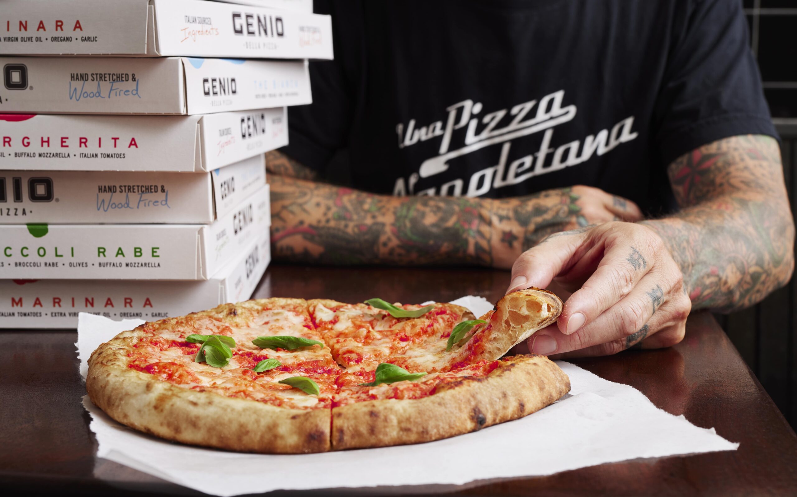 A photo of new frozen pizza, Genio Della Pizza