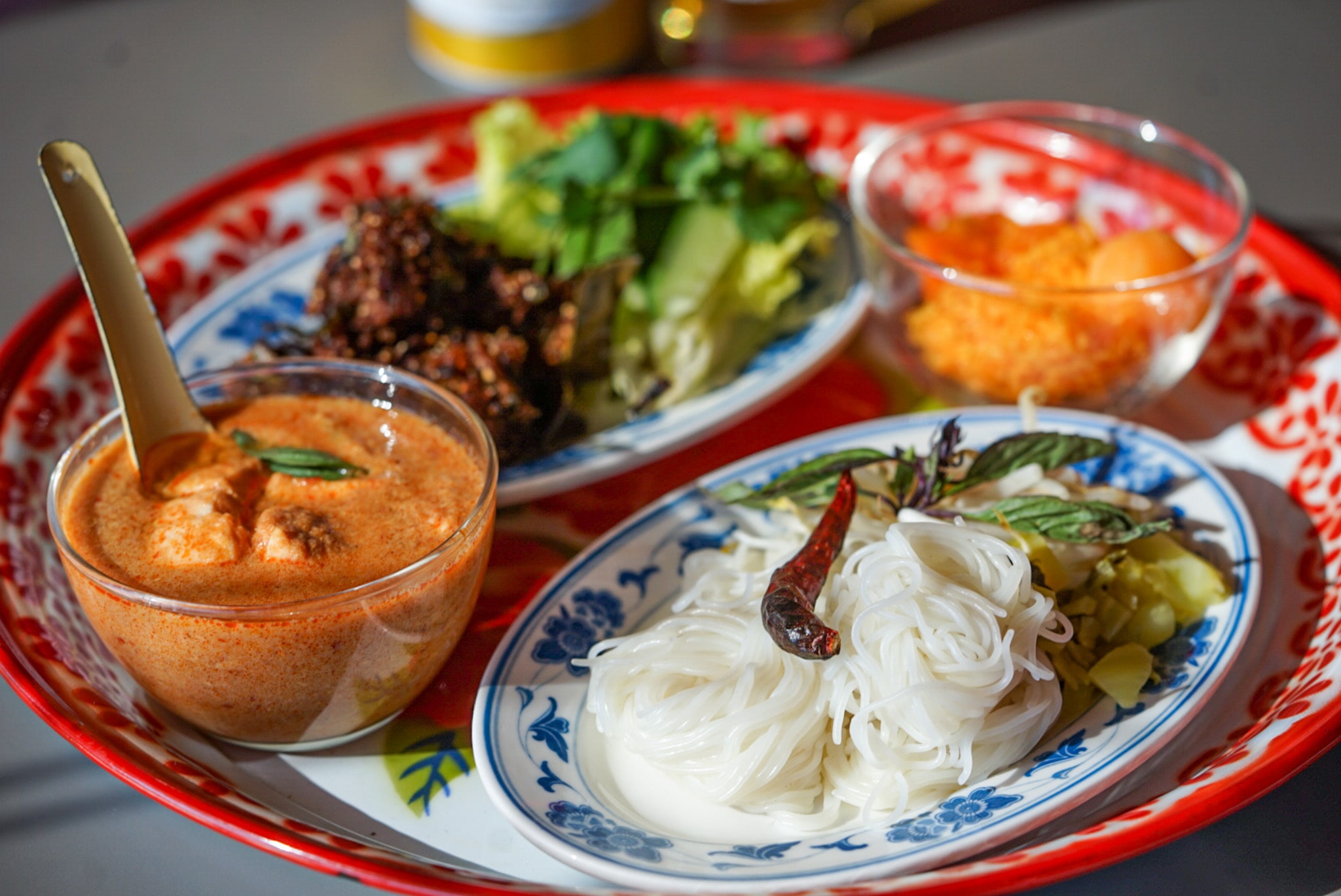 An image of a Thai dish celebrating Songkran, Thai new year.