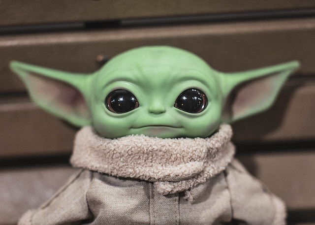 An image of Baby Yoda in honor of Star Wars Day.