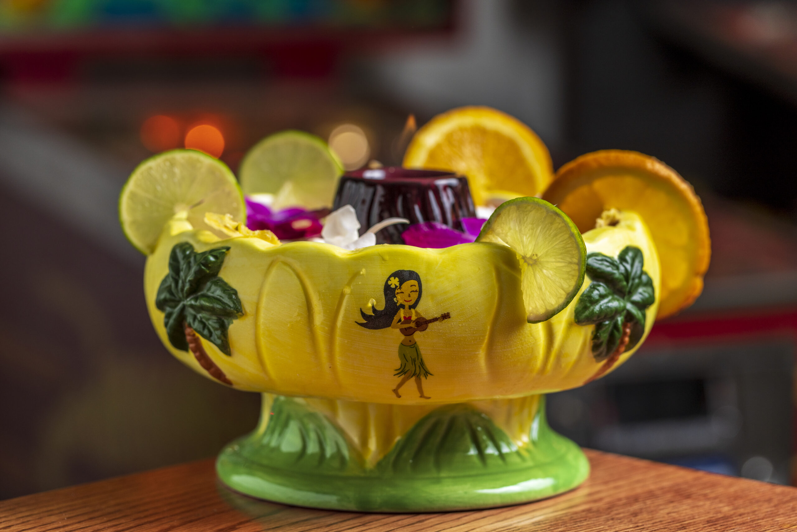 An image of the Scorpion Bowl cocktail from GIN RUMMY.