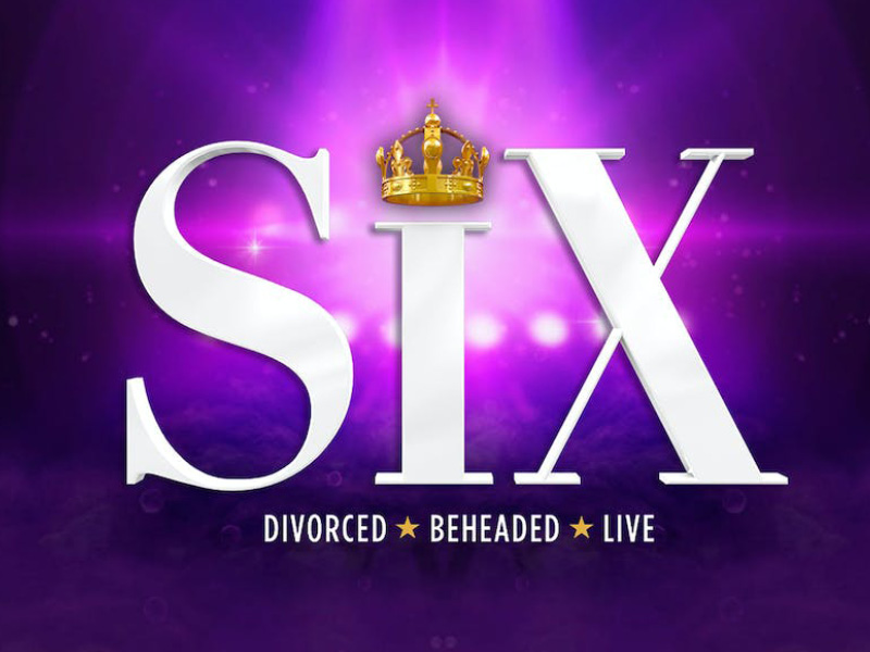 An image of a posted for the Broadway musical Six.