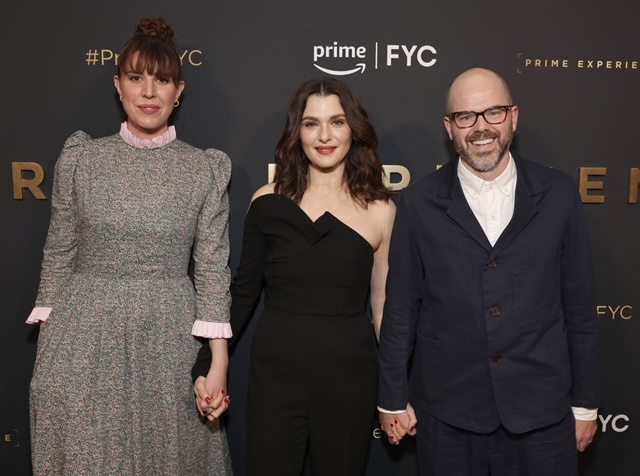 An image of Creator/Writer Alice Birch, Rachel Weisz and Director Sean Durkin attend the Prime Video Dead Ringers FYC Event at Citizen News.