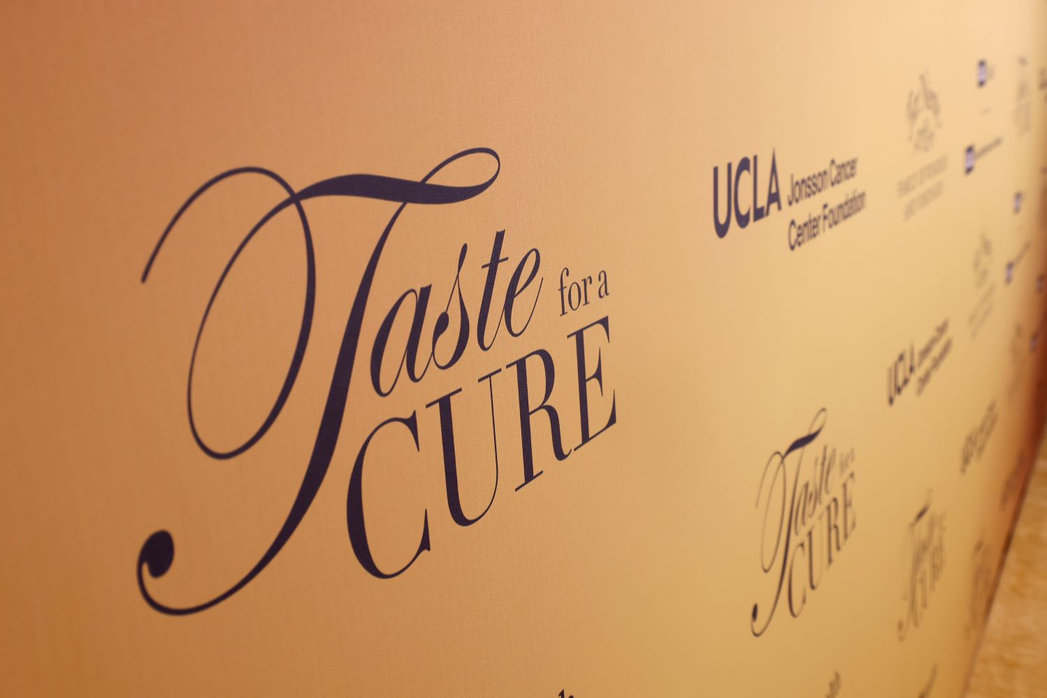 An image of the Taste for a Cure banner. 