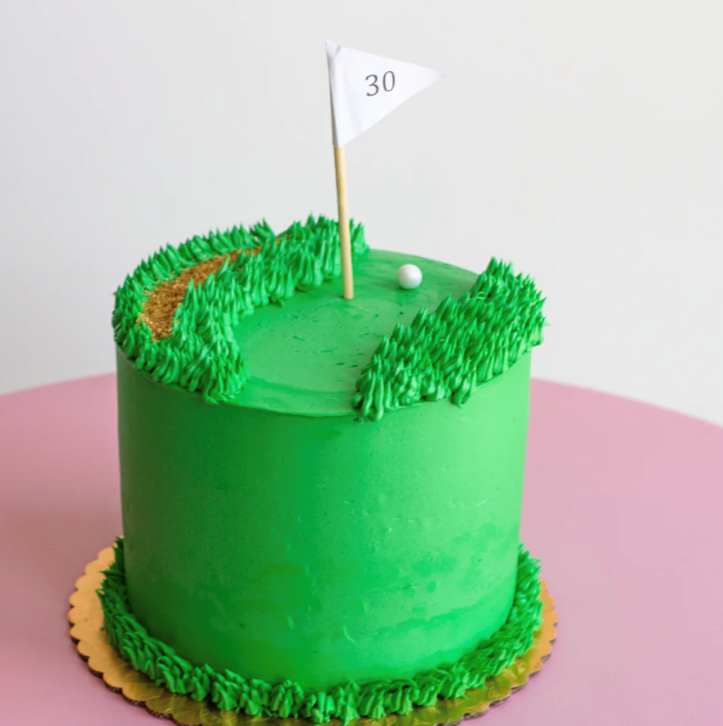 An image of the Golf Cake from Hotcakes Bakes.
