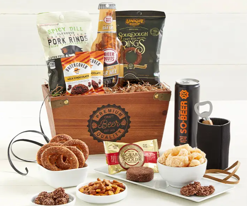 An image of a Father's Day gift basket.