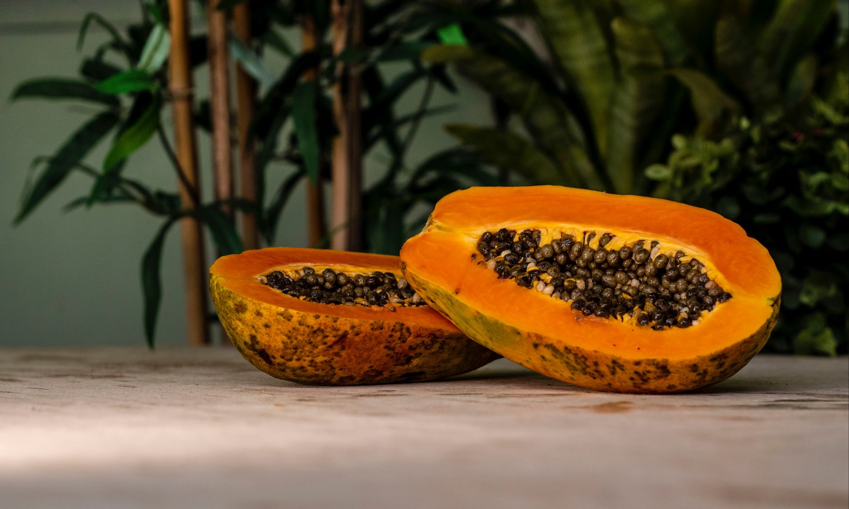 An image of a papaya which is known to aid in hair growth. 