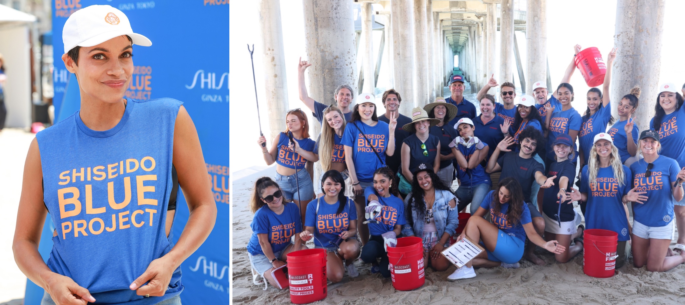 Rosario Dawson Hosts Beach Clean-Up with the SHISEIDO Blue Project, World Surf League’s One Ocean, and WILDCOAST