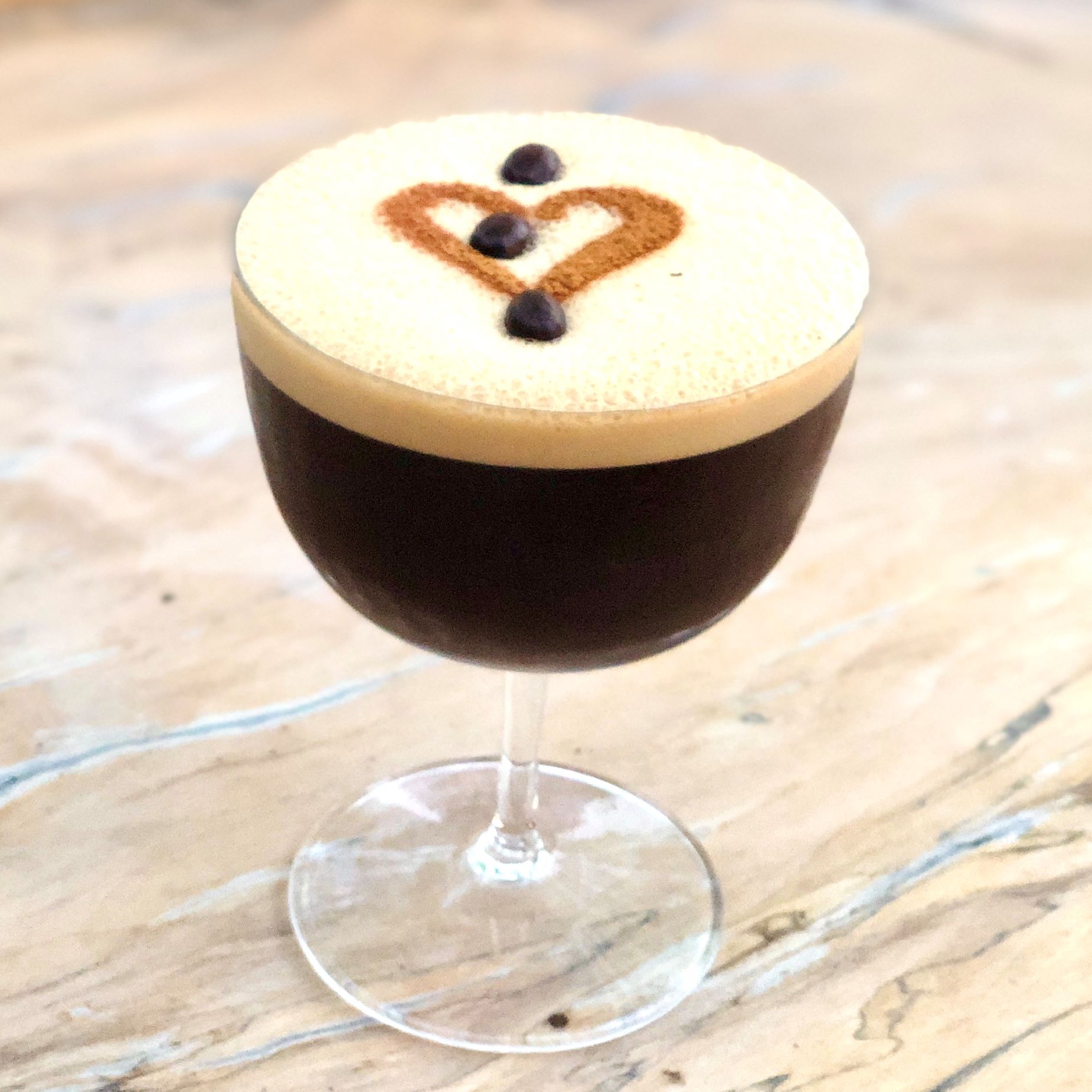 An image of the MIDNIGHT HOUT fall cocktail. 