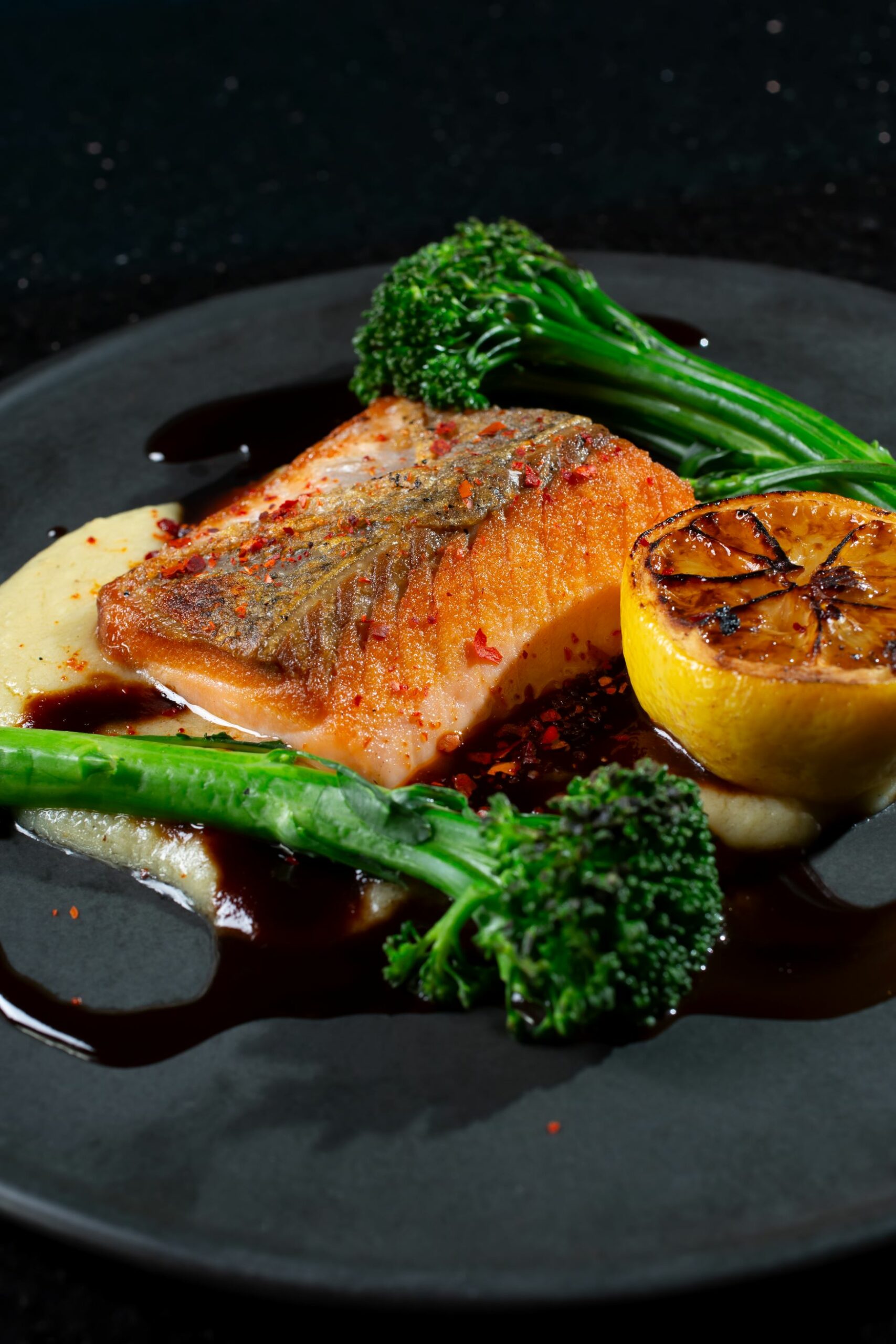 An image of Wolfsglen's Seared Salmon.