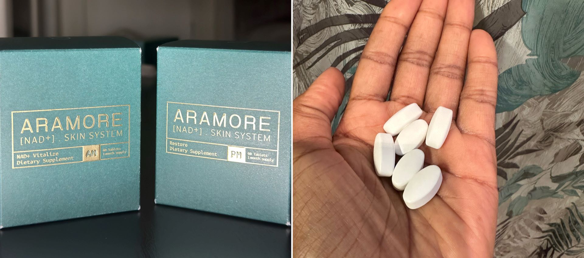 An image of ARAMORE's supplements. 