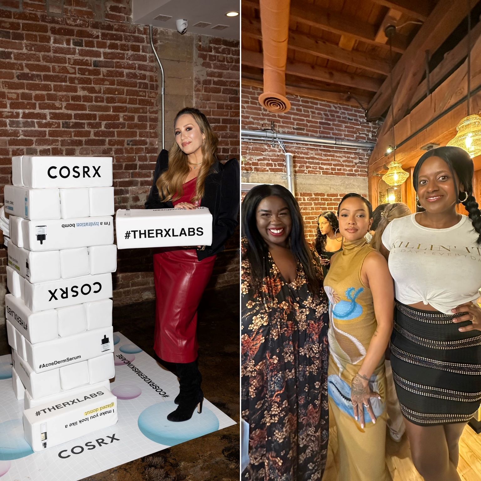 AN image of  Cheryl Burke and Karrueche Tran at The RX Labs hosted by COSRX in Hollywood, CA.