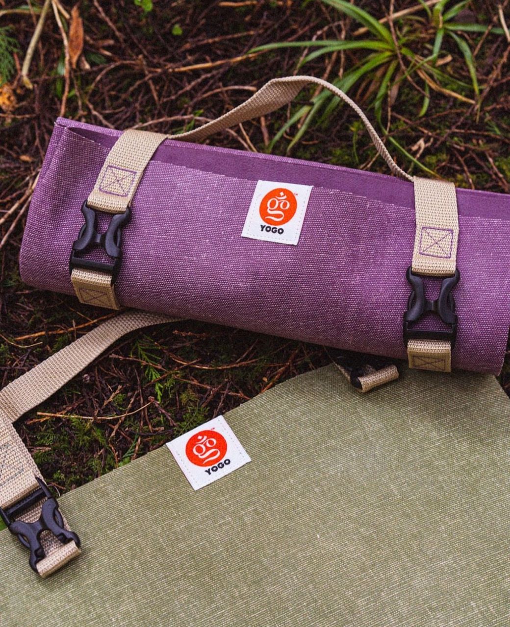 An image of two of YOGO's travel yoga mats.