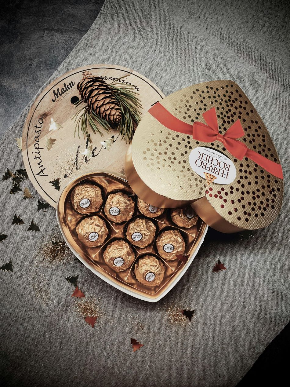 An image of a box of Ferrero Roche.