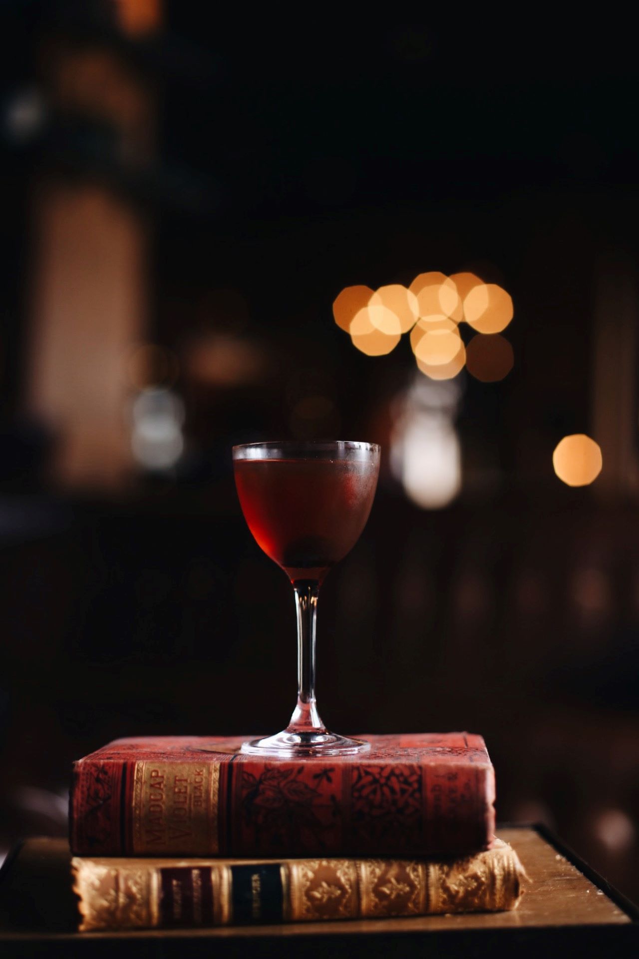 An image of the Holly Berry Cocktail at the Los Angeles Athletic Club.