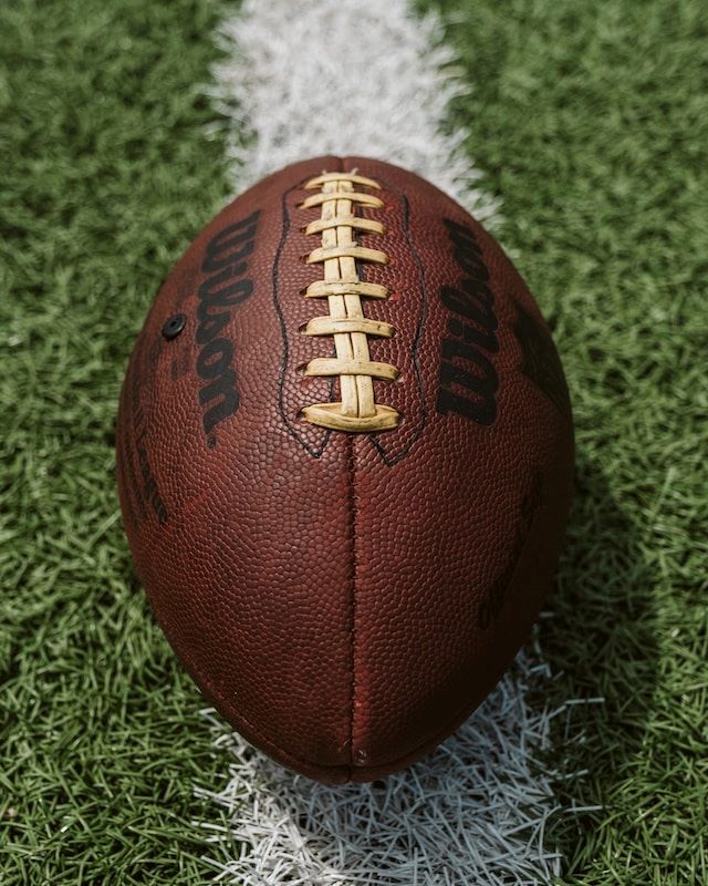 An image of a football for the NFL Wild Card Games.