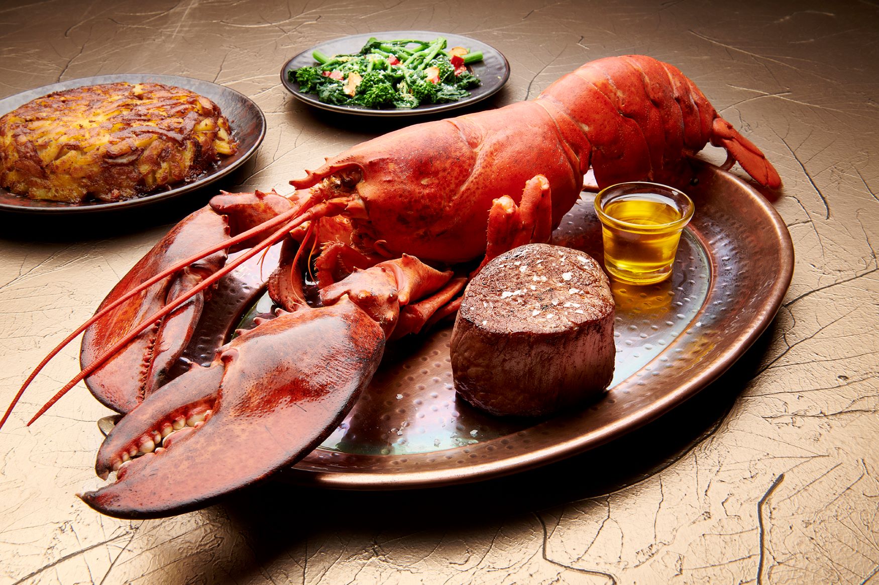 An image of the lobster delight meal at The Palm. 