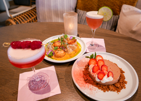 An image of the Valentine's Day spread at The Surfing Fox.