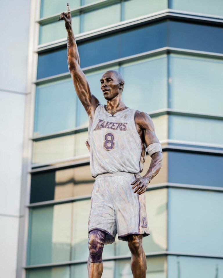 Kobe Bryant Statue Takes Center Stage in LA hoopLA