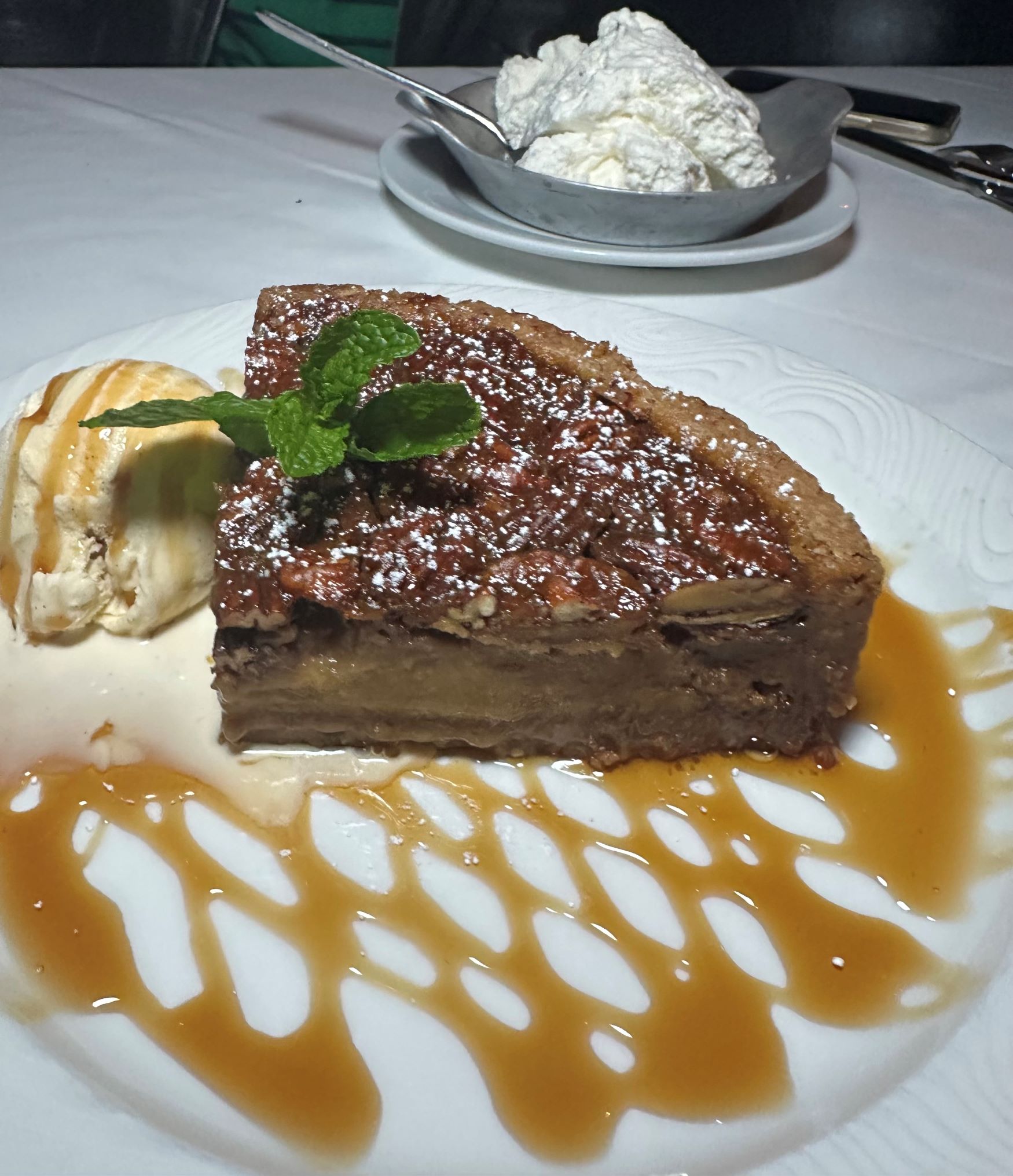 An image of the pecan pie from Mastro's. 