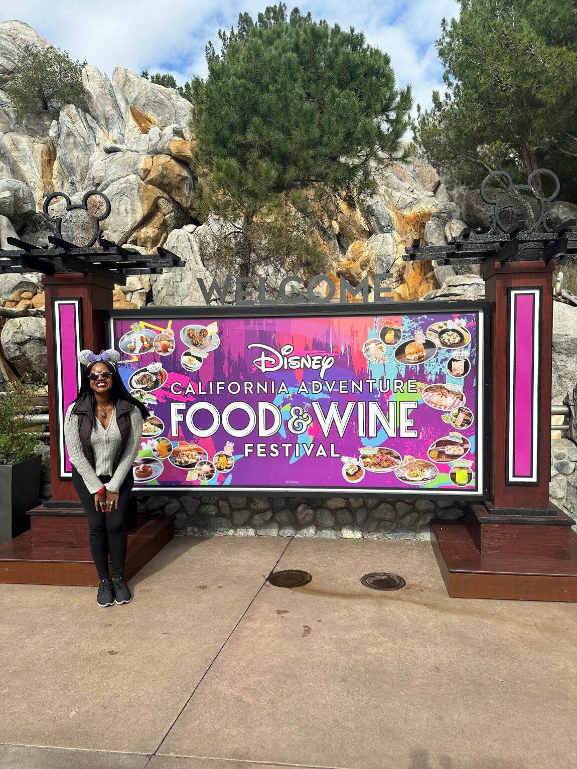 An image of lifestyle blogger Ariel at the Disney California Adventure Food & Wine Festival
