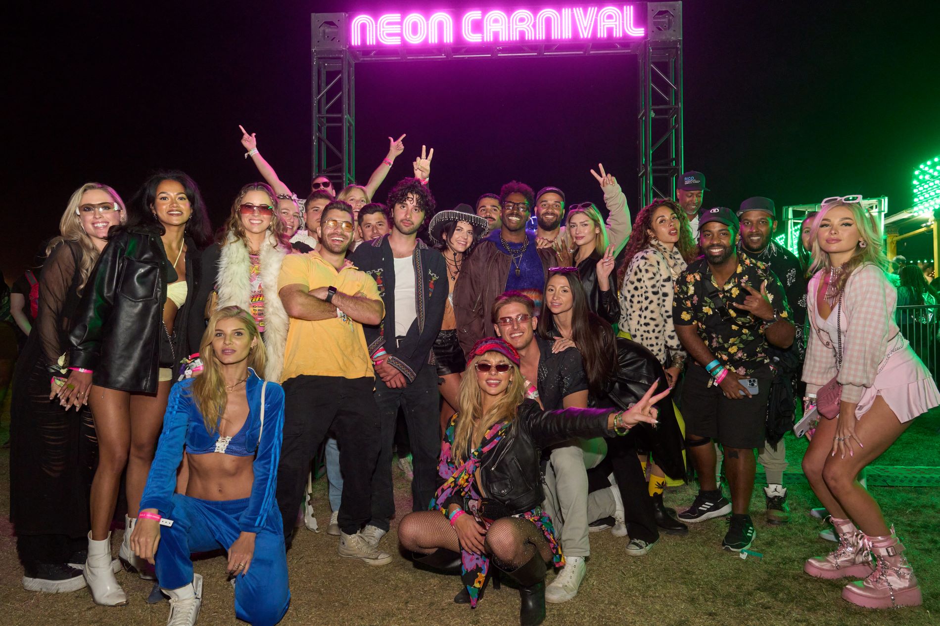 An image of people partying at Neon Carnival.