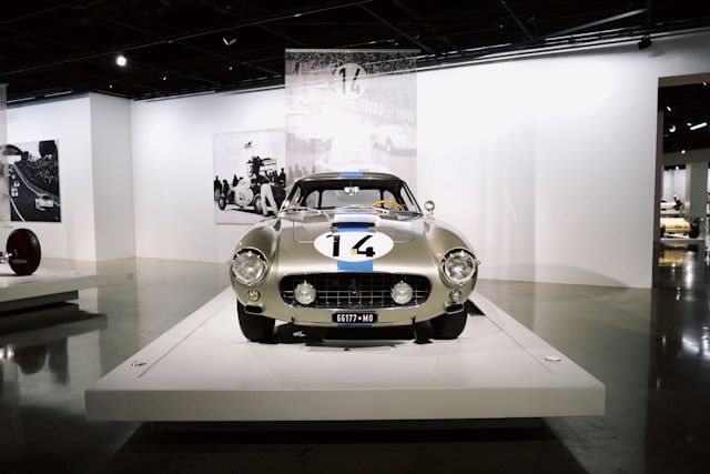 An image of a car at the Petersen Museum.