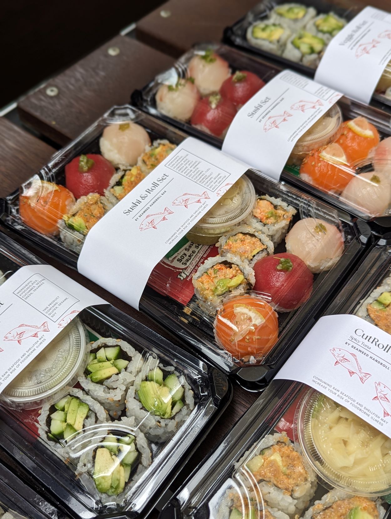 An image of the  premium “grab-and-go” sushi at the Hollywood Bowl.