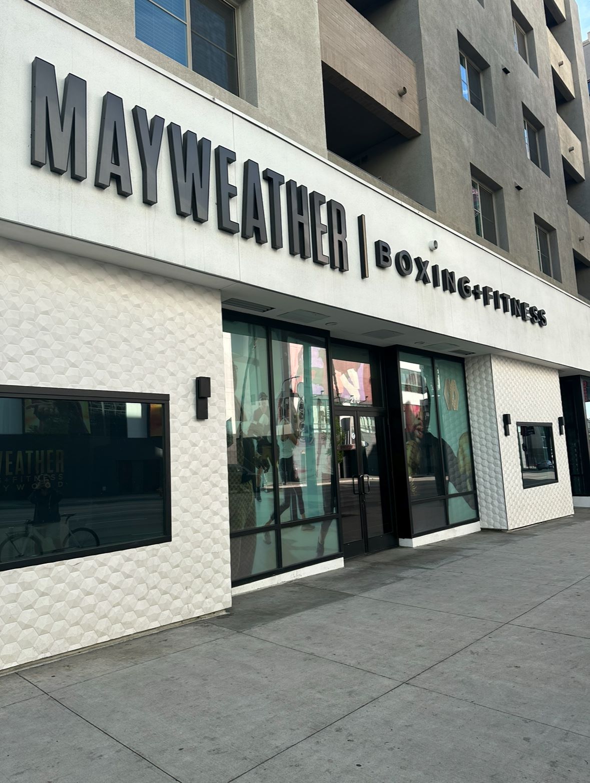 An image of the exterior of Mayweather Boxing and Fitness where you can sculpt your summer body.