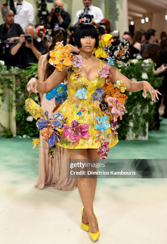 An image of Nicki Minaj at the 2024 MET Gala.