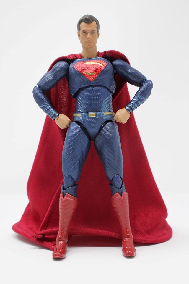 An image of a Super Man doll.