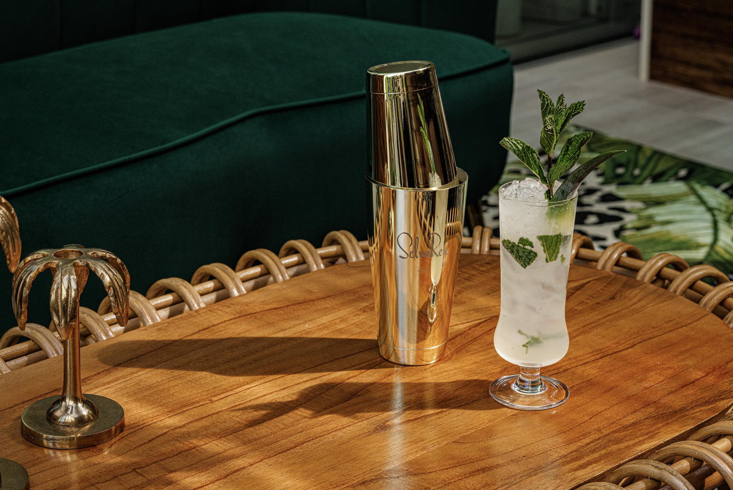 An image of a mojito made with SelvaRey Rum.