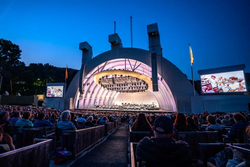 An image of one of our Father's Day gift ideas, a jazz festival at the Hollywood Bowl.