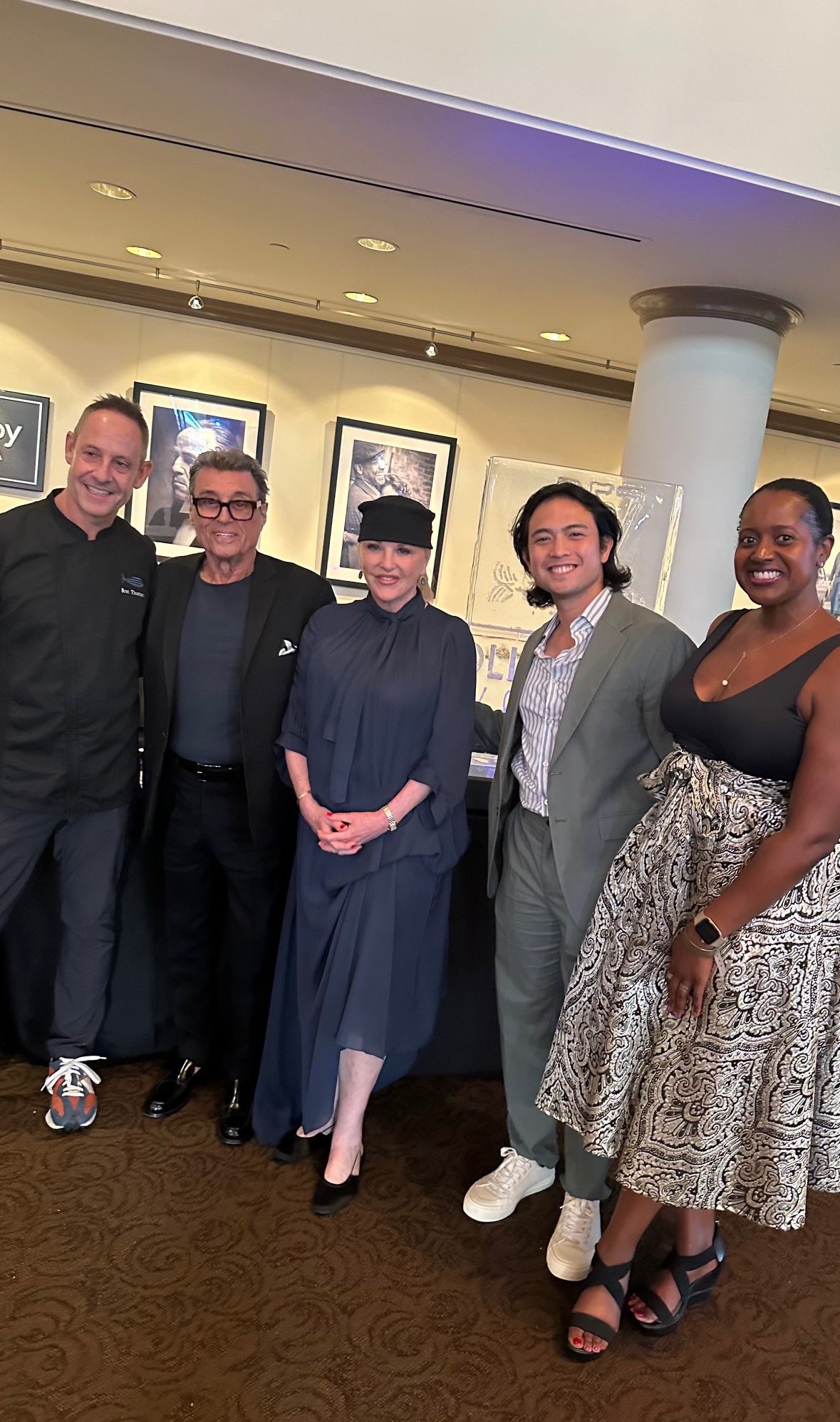 An image of lifestyle blogger Ariel Johns with ongtime Circle of Angels Donors Gwen Humble McShane (middle) and her husband, one of my favorite actors Ian McShane. 