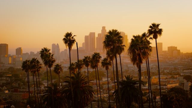 An image of the Los Angeles skyline