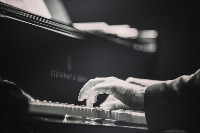 An image of someone paying the piano.