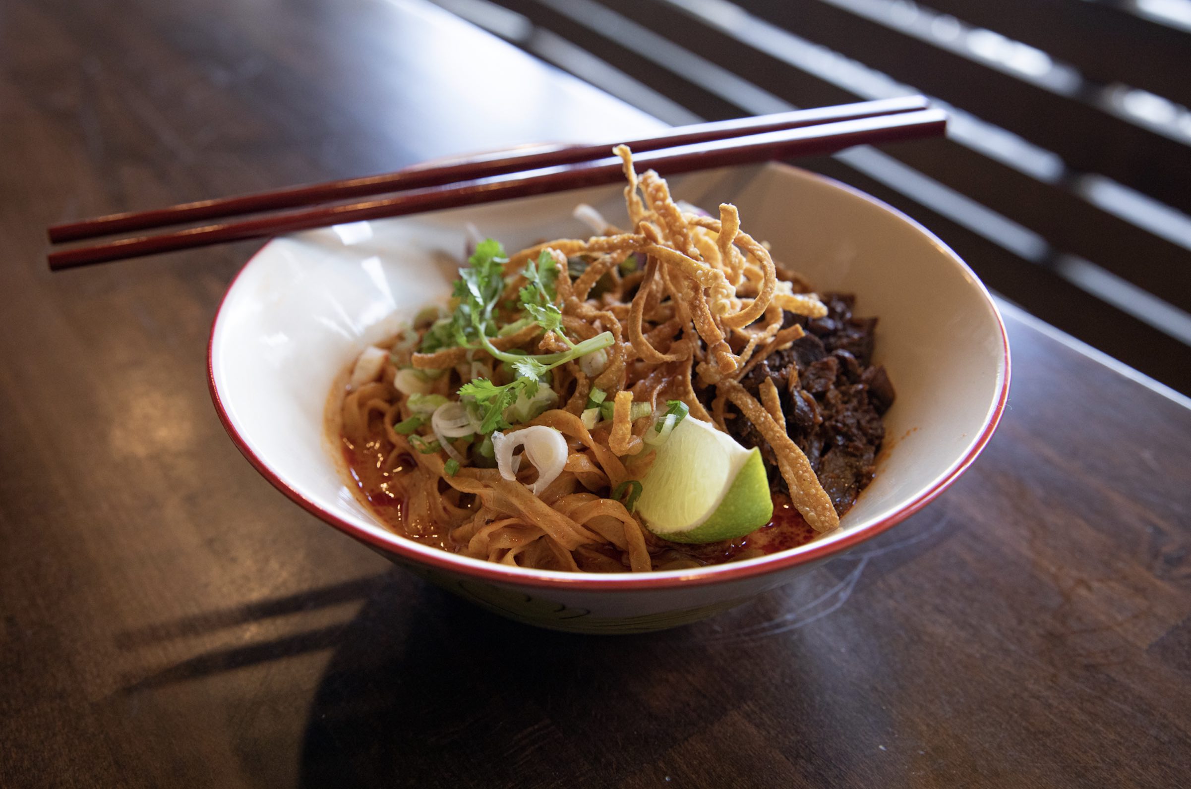 An image of a dish from Tuk Tuk Thai for Dine LA Restaurant Week.