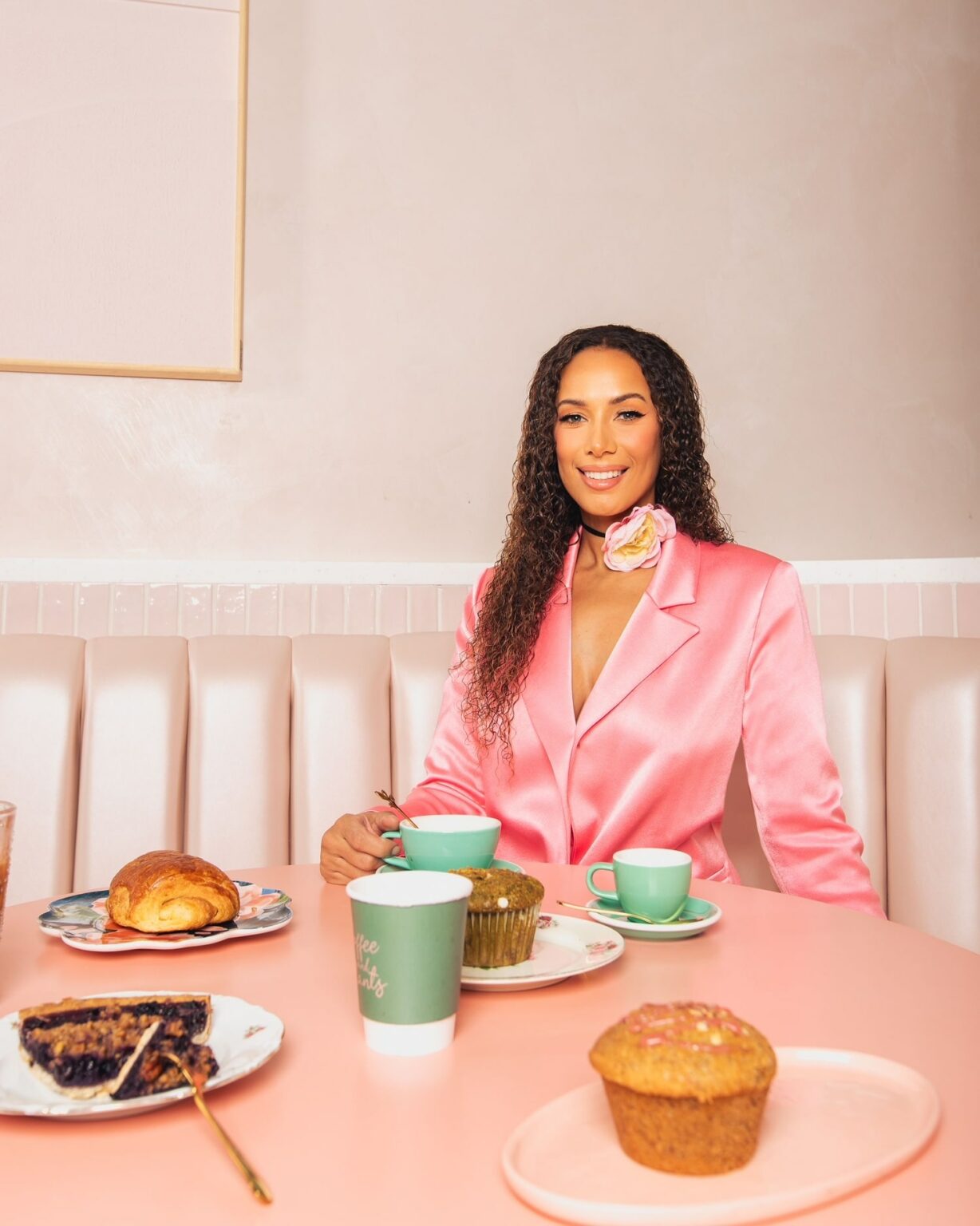 An image of Leona Lewis at one of the best coffee shops, Coffee and Plants.