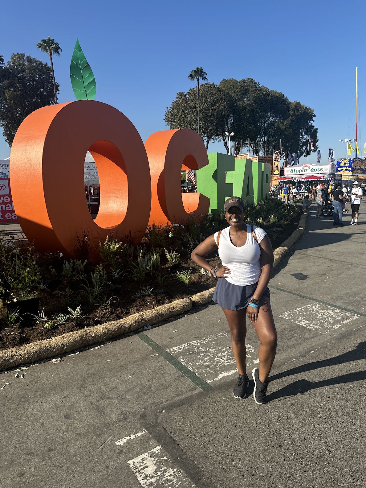 An image of lifestyle blogger Ariel at the OC Fair.