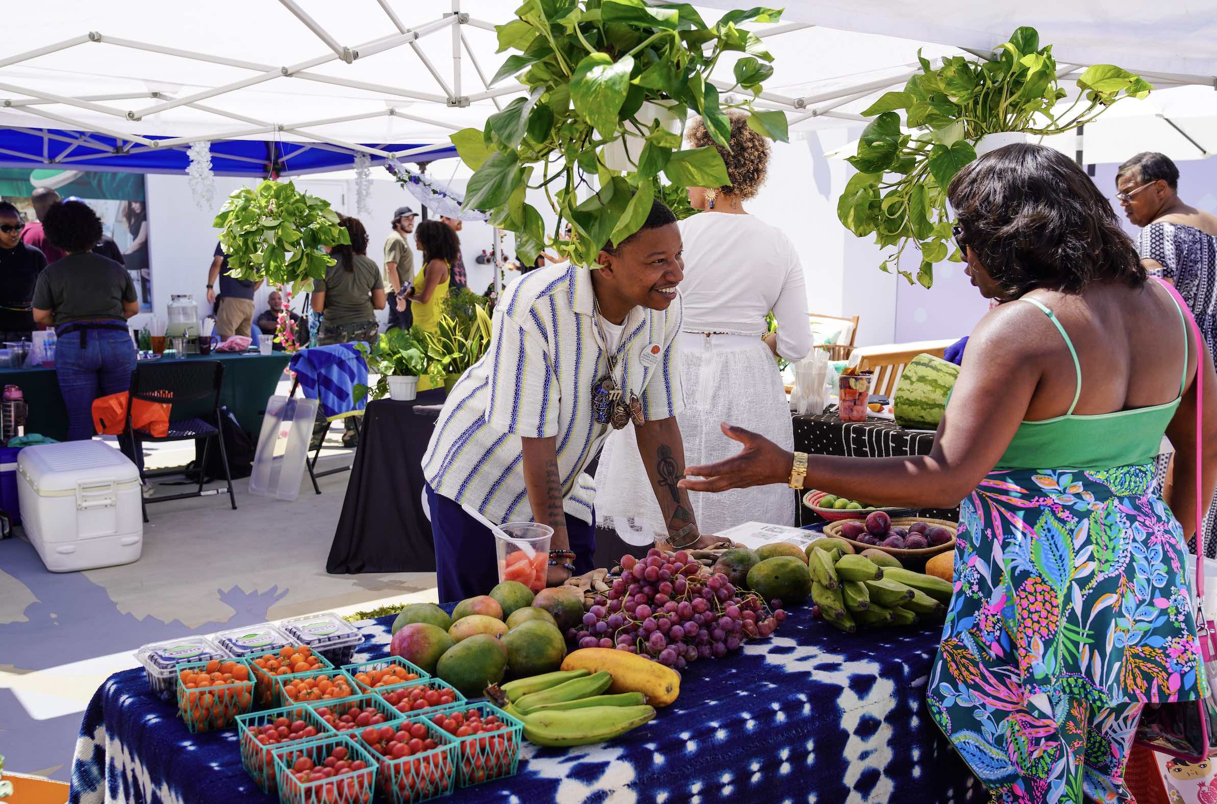 An image of the Prosperity Market pop-up for black business month.