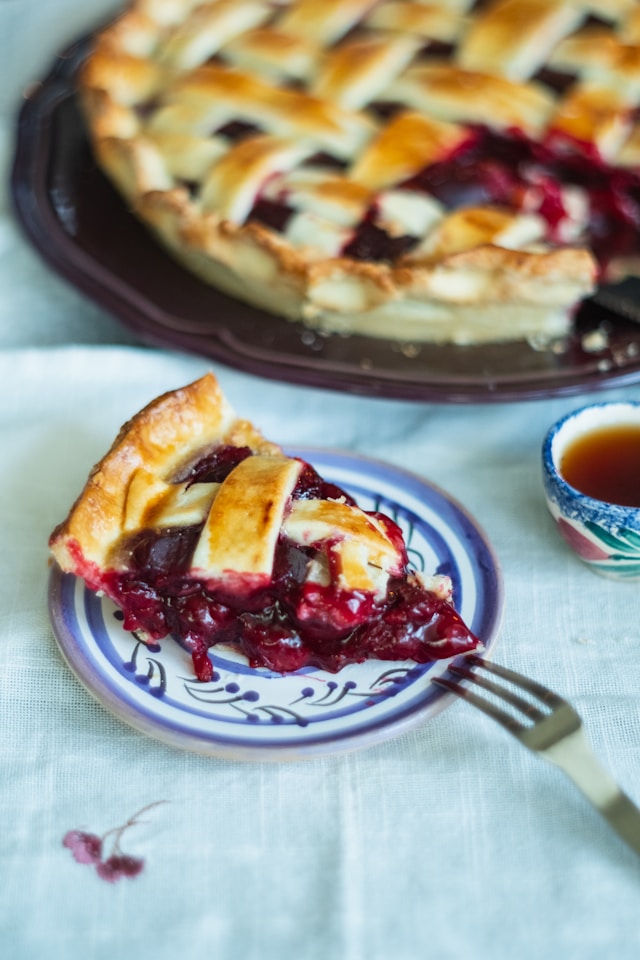 An image of a cherry pie from Republic of Pie.