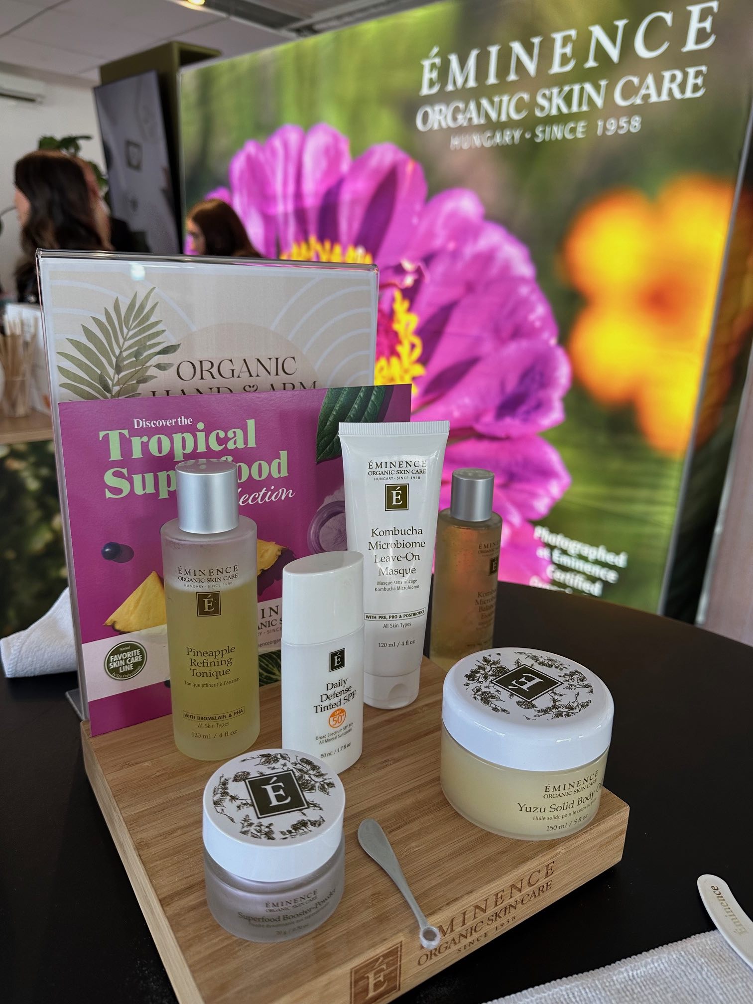 An image of some of the skincare products from Éminence.