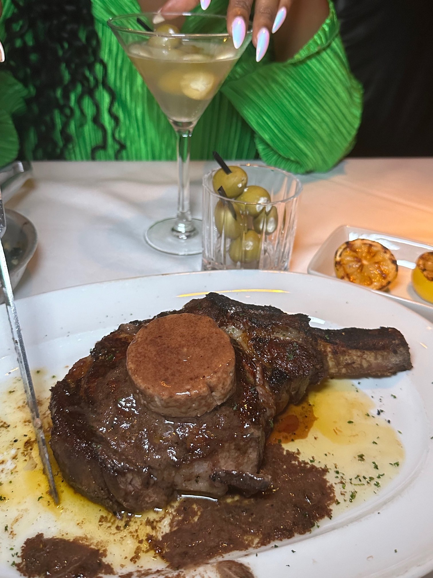 An image of Mastro's 22 oz. Dry-Aged Ribeye 